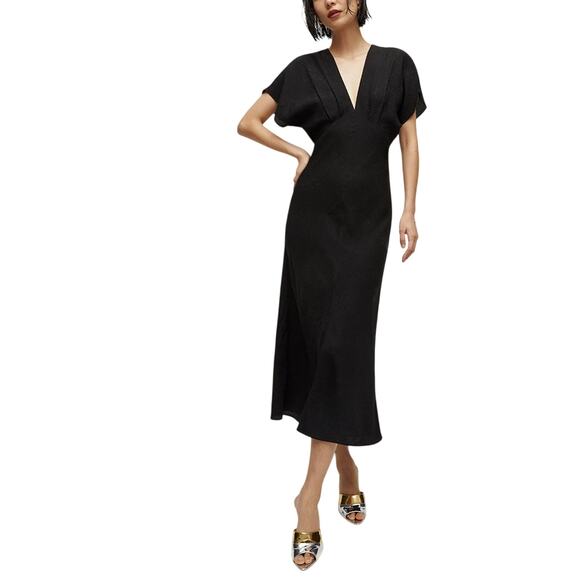 Veronica Beard 'Seymour' Black Silk Dress Size 2 - NWT - Picture 1 of 5